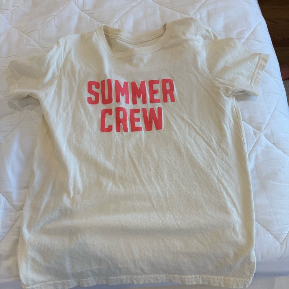 Kids Cream 'Summer Crew' T-Shirt Sz L
